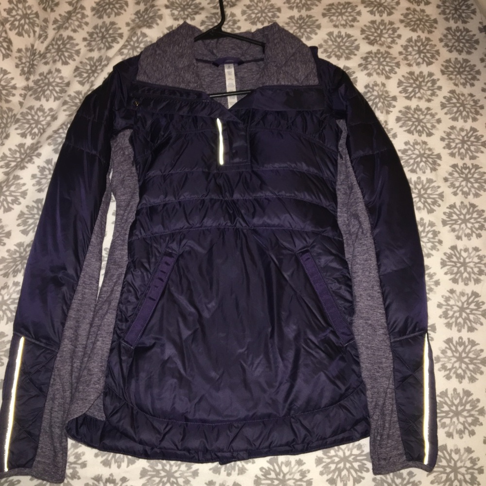 Down for a Run Lululemon Pullover jacket Grape